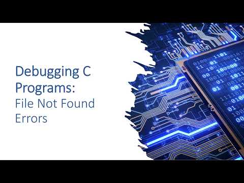 Debuigging C: File or Command Not Found Errors
