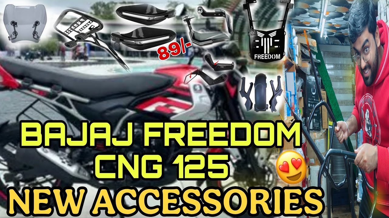 FREEDOM CNG 125 ALL NEW ACCESSORIES // FREEDOM 125 MODIFIED // BIKE MODIFICATION 🤩 🔥// BIKE LIGHTS..