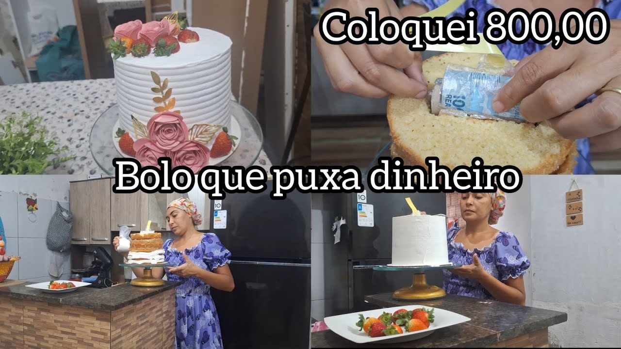 Bolo Surpresa com Dinheiro 💸 🤑 