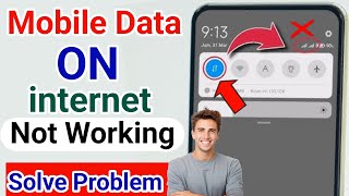 Mobile data on but internet not working | how to fix internet problem | mobile data not working |