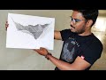 Drawing of a 3d leaf  left alone by premashish padhan