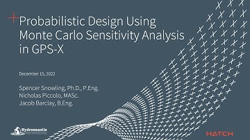 Probabilistic Design Using Monte Carlo Sensitivity Analysis in GPS-X