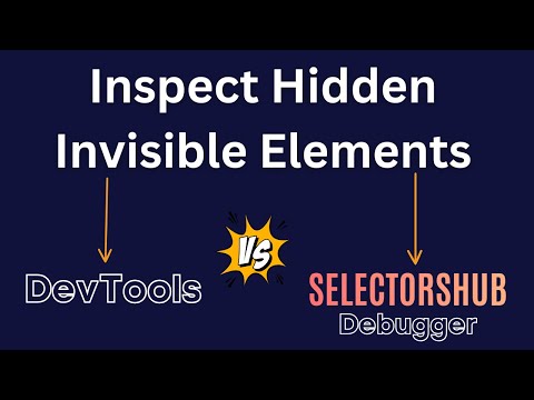 Inspect Hidden (Invisible) Elements In Just One Click without any Command or #AI | Best Way