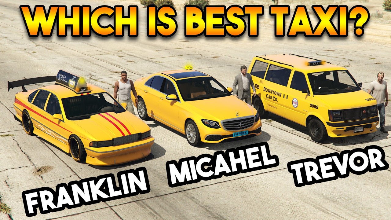 GTA 5 MODS : FRANKLIN VS MICHAEL VS TREVOR (WHICH IS BEST TAXI?)