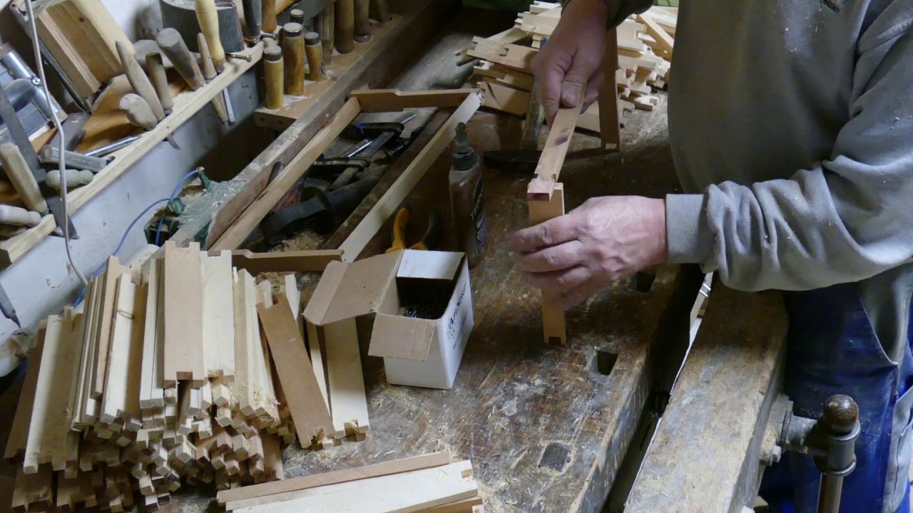 Bienenrähmchen selber bauen./Собираем рамки.