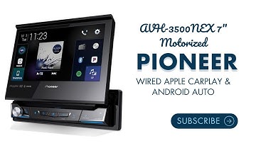 Pioneer AVH-3500NEX – 7” gemotoriseerd touchscreen single-DIN autoradio, bekabelde Apple CarPlay