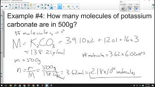 Science 10 Chemistry Lesson 21 The Mole Part 4