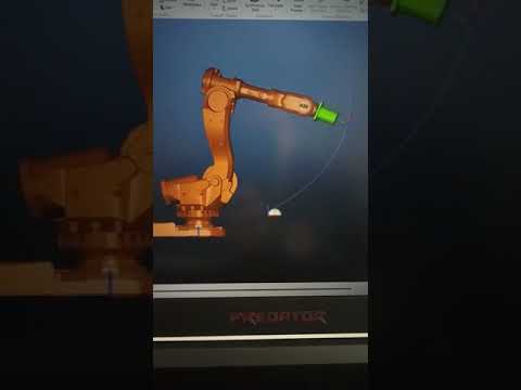 Robot IRB6600 Simulation converted to CNC