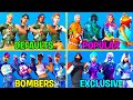 Best Type Of Similar Skins In Fortnite Battle Royale! (Defaults, Bombers, Exclusive, Popular)