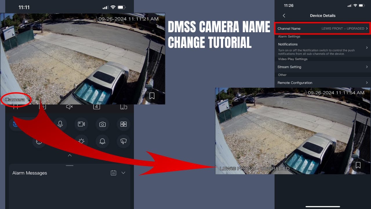 DMSS Camera Name Change Guide - YouTube