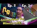 Animation vs. Minecraft Ep 2 and 3 - The Building Contest &amp; The Roller Coaster [Reaction] | AvM...