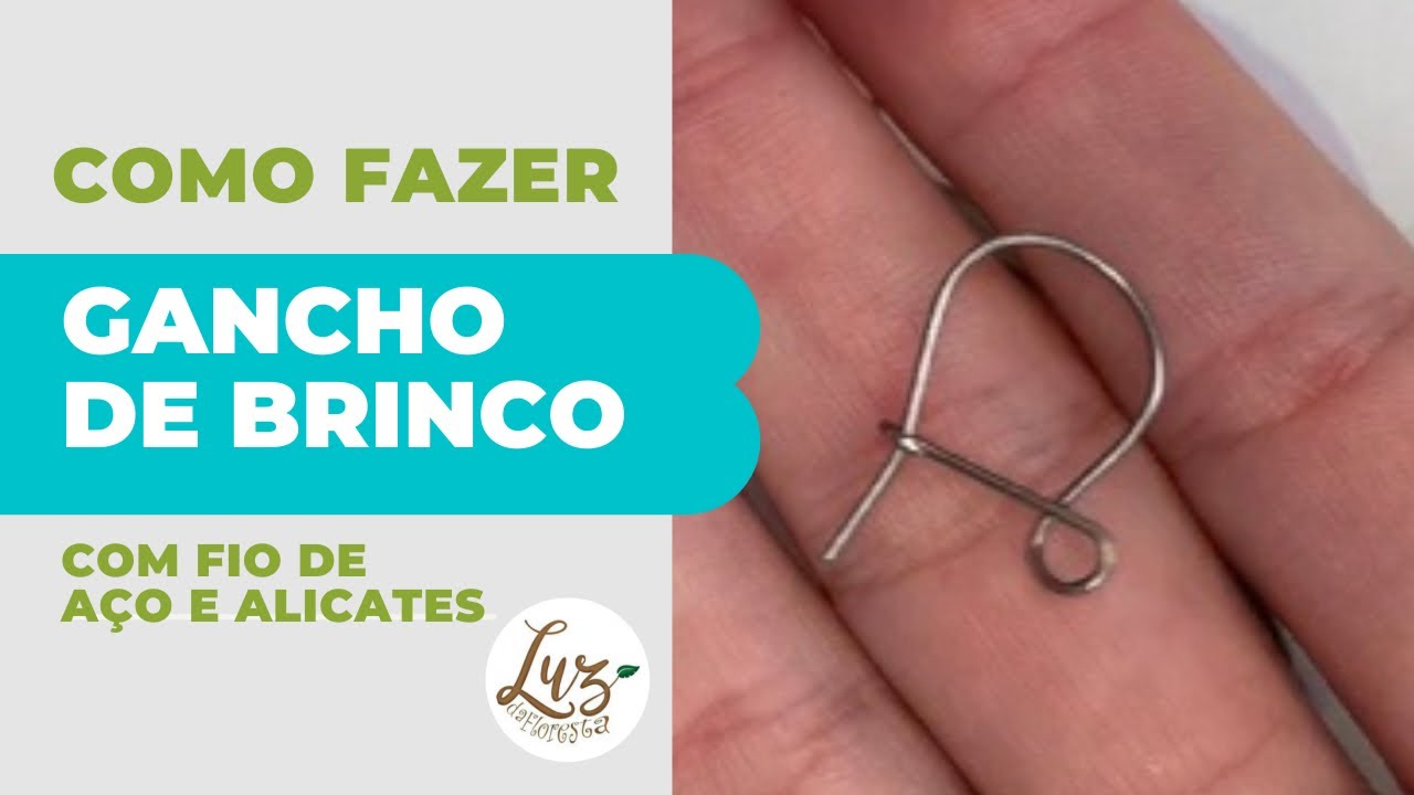 Tutorial gancho de brinco - aço inoxidável e alicate