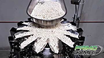 PrimoCombi multihead weigher for filling popcorn into containers