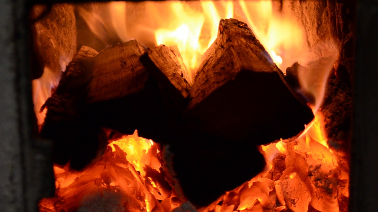 Fire Crackling Inside My Wood Stove YouTube