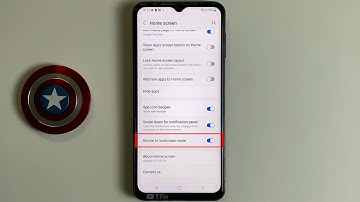 Rotate to landscape mode on Samsung A23 Android 12