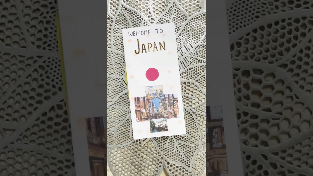 Japan travel brochure #ytshorts #shorts #brochure #schoolproject #japan #school #trending #craft