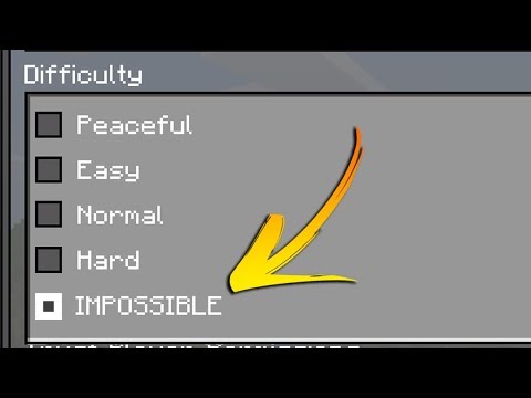 Difficulty Impossible In Minecraft Pe Command Blocks Trick Youtube