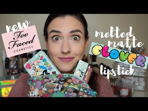 NEW Too Faced Melted Clover Lipstick | Lip Swatch + Melted Matte Swatch Comparisons!