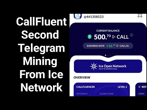 New Ice network mining CallFluent, Get in early 500 Rewards# ...