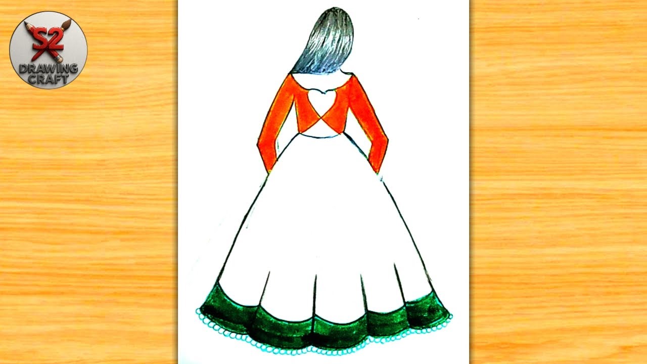 How to a 26 january draw | pencil sketch draw | Republic day easy girl drawing