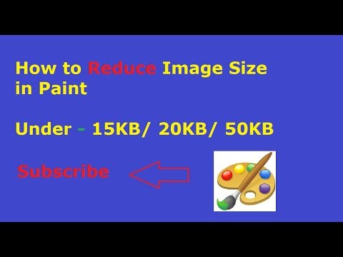 Video: How To Reduce The Size Of A Photo In Paint