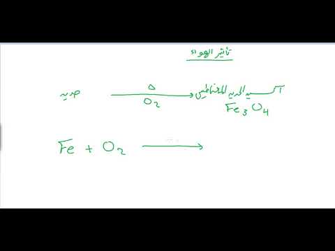 تكون الصدأ ناتج عن تفاعل الحديد مع غاز