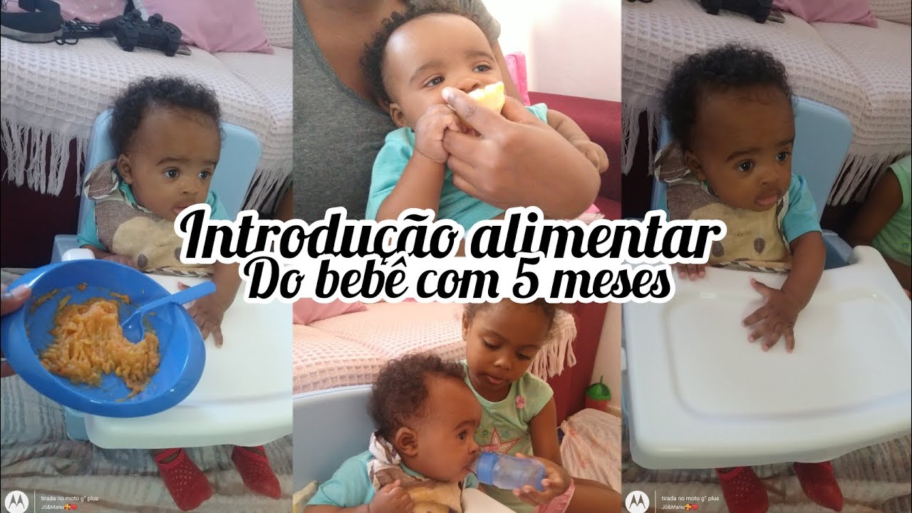 INTRODUÇÃO ALIMENTAR AOS 5 MESES - YouTube