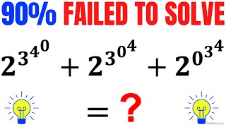 POWER TOWERS | CAN YOU ADD THESE NUMBERS WITH NESTED EXPONENTS? | Fun Algebra Problem