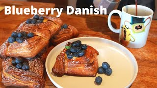 Blueberry croissant Danish