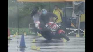 2012 9 23 Dunlop Moto Gymkhana Tabibito TRIUMPH STREET TRIPLE heat 2