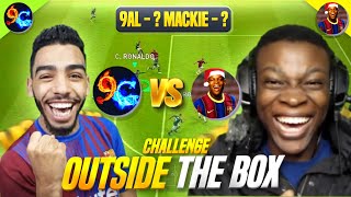 9AL Games VS mackie pes HD 🔥 outside the box challenge p2 🔥 pes 2021 mobile