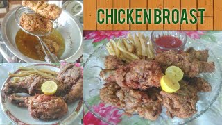 Chicken Broast Recipe Crispy Chicken Broast Kfc Style By Shahzadi Ka Kitchen