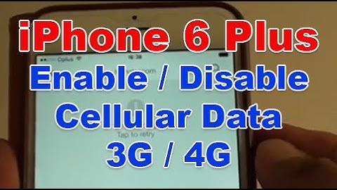 iPhone 6 Plus: How to Enable / Disable Cellular Data (3G / 4G)