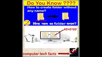 Today in this video we will see How to create folder without name in windows 10 : Name less folder..