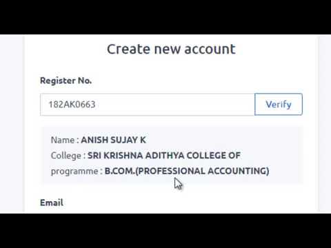 Register in Bharathiar University official site for Online Exam