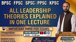 All Leadership Theories Explained in One Lecture | Complete Guide for Students