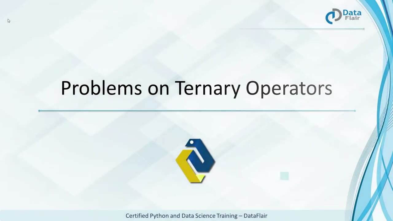 Ternary Operators in Python Practical - YouTube