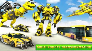 Robot Berubah Jadi Pesawat Mobil Balap Dan Motor | Robot Car Games : Robot Games screenshot 4