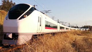 特急ひたち13号&26号 単線区間通過