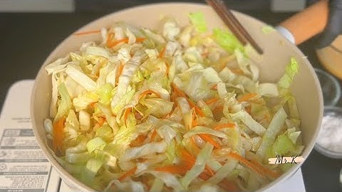 Cách làm món Bắp Cải Xào Trứng giòn ngon không tanh đơn giản