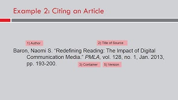 MLA Works Cited 8th Edition