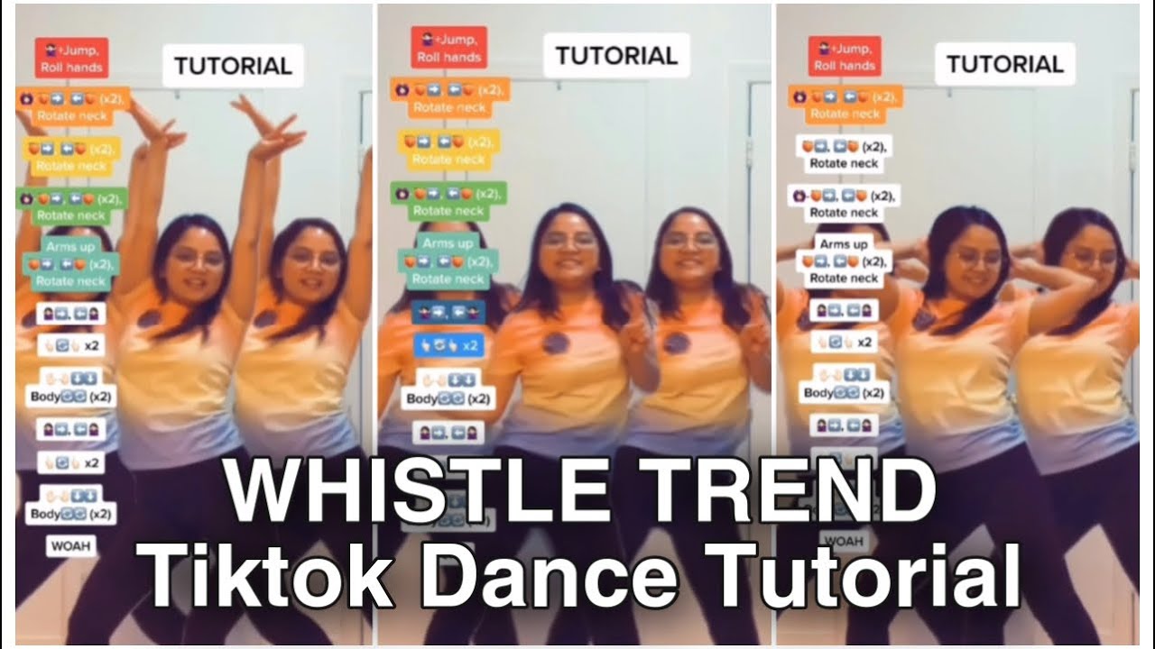 WHISTLE TREND TIKTOK DANCE TUTORIAL shorts YouTube