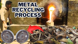 Amazing Process of Metal Recycling| Metal Casting Process In Industry