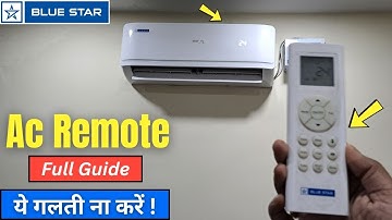 Blue Star AC Remote Full Guide | Bluestar AC Remote Function Setting | AC Remote Control Explained