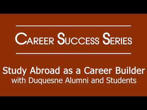 Study Abroad as a Career Builder