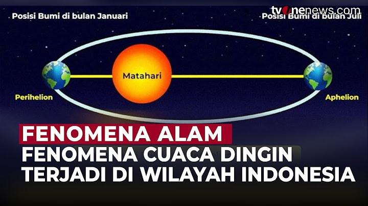 Terjadi Suhu Dingin di Indonesia Bukan Dampak dari Aphelion, Begini Kata BMKG | OneNews Update