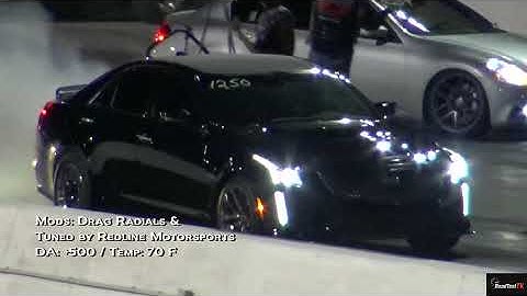 NEW ! 2016 Cadillac CTS-V !! 1/4 mile Drag Race Video - RoadTestTV ®