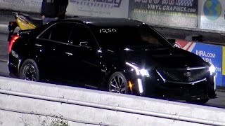 NEW ! 2016 Cadillac CTS-V !! 1\/4 mile Drag Race Video - RoadTestTV ®