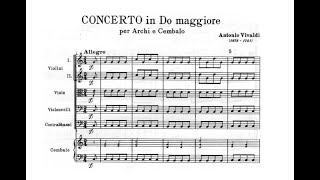Antonio Vivaldi - Concerto for Strings in C major RV 109 (Sheet Music Score)