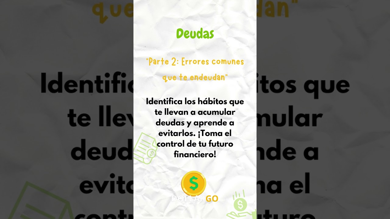 Errores comunes que te endeudan